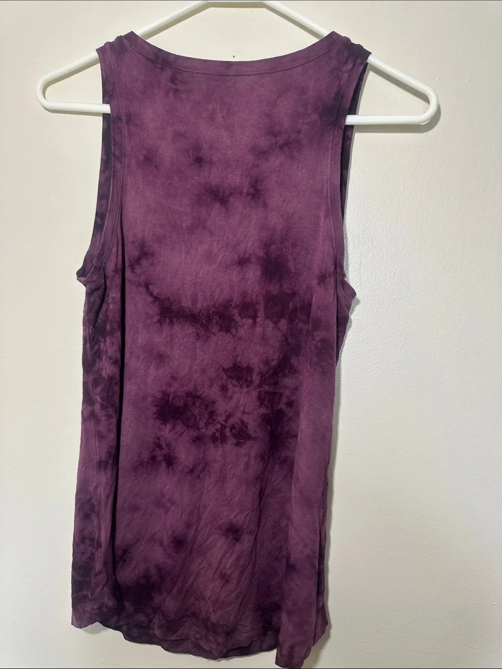 American Eagle Outfitters Purple Tie-Dye Sleeveless Tank